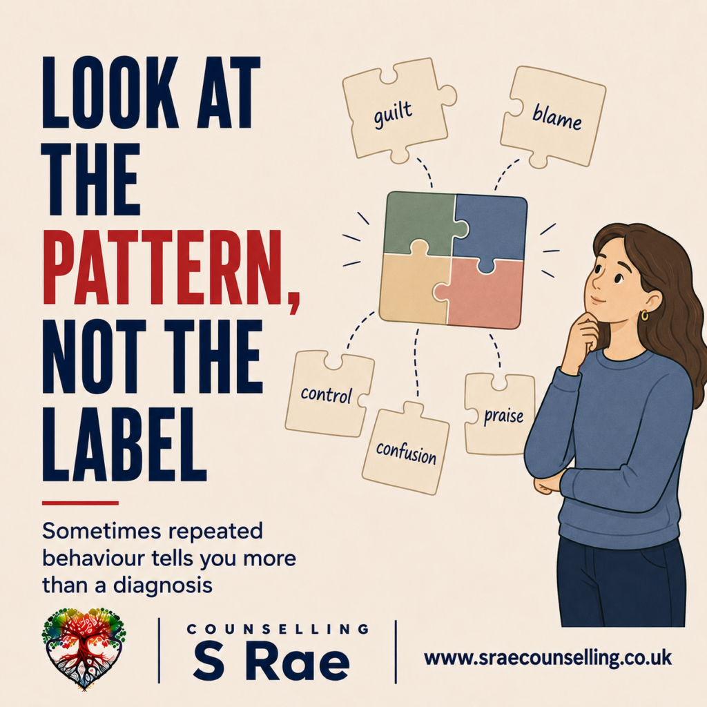 Wondering whether behaviour is narcissistic, manipulative or gaslighting? Looking at repeated relationship patterns can provide greater clarity.