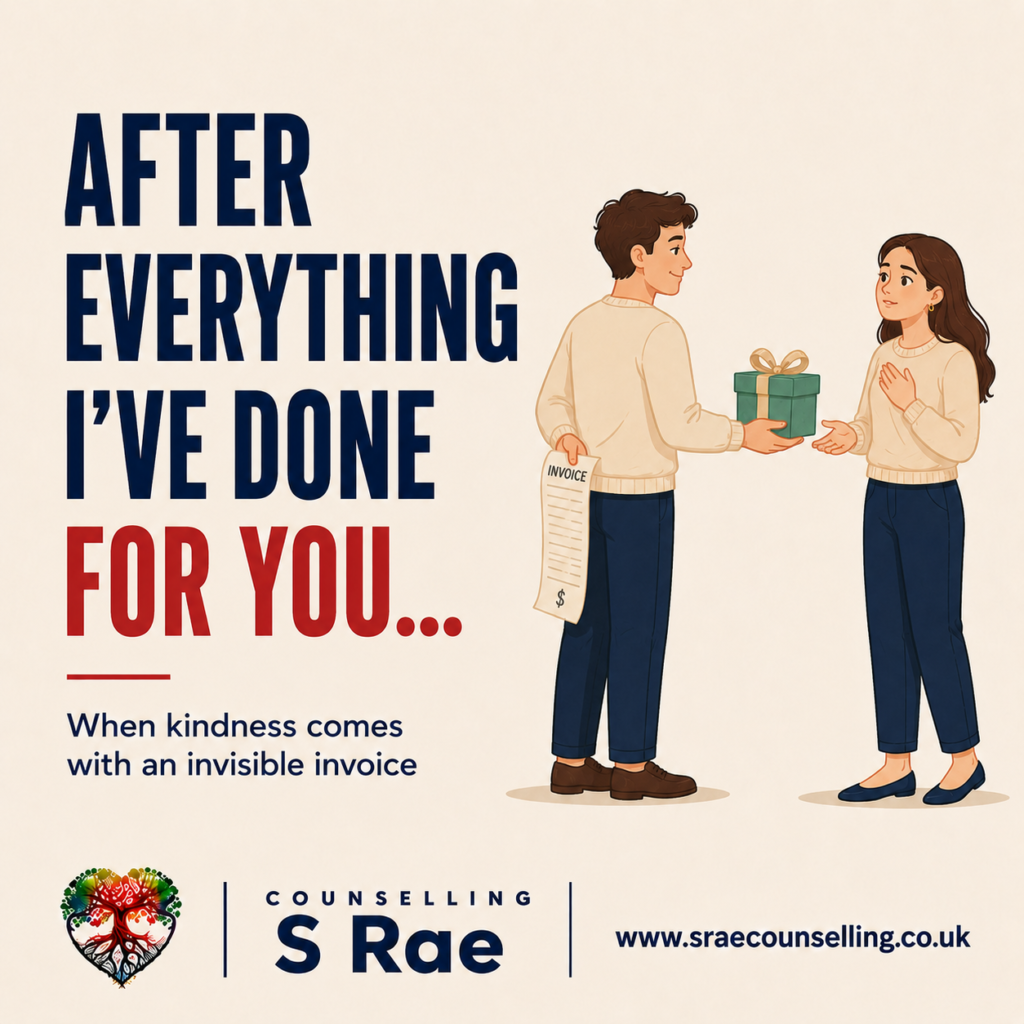 When does generosity become emotional leverage? Explore how favours, gifts and support can sometimes be used to create guilt and control.