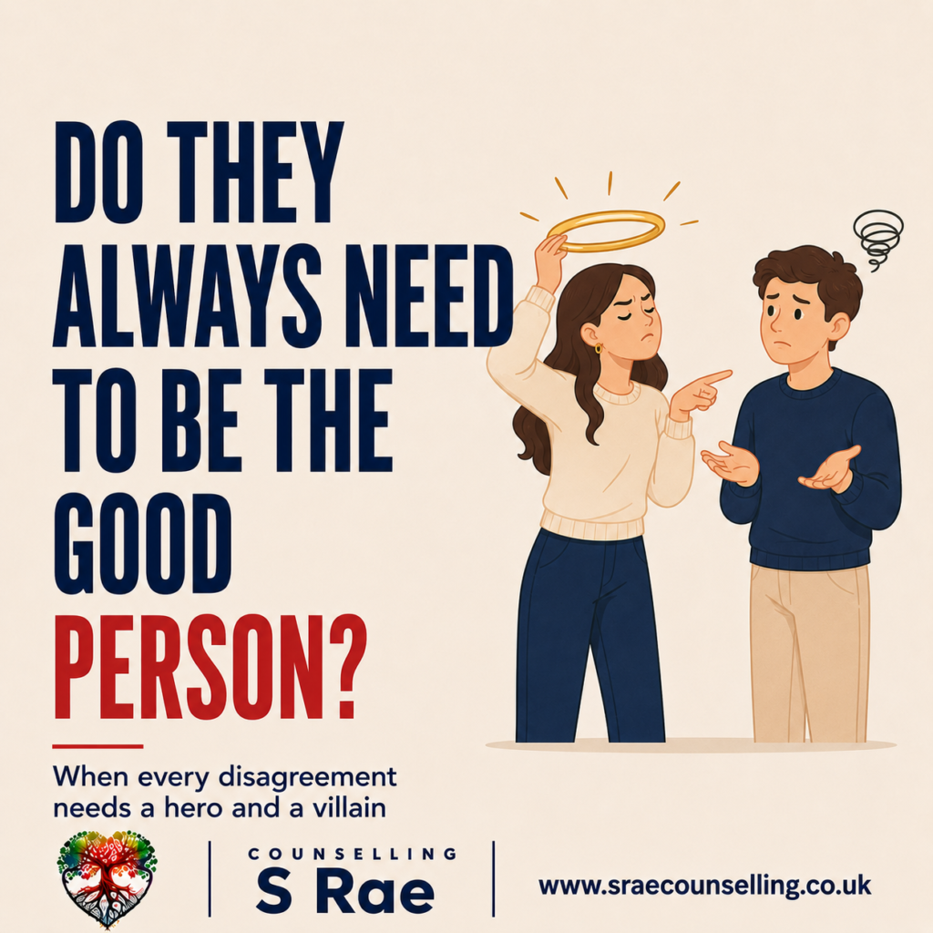 Does someone always become the victim, hero or good person in every disagreement? Explore blame shifting, accountability and unhealthy relationship dynamics.