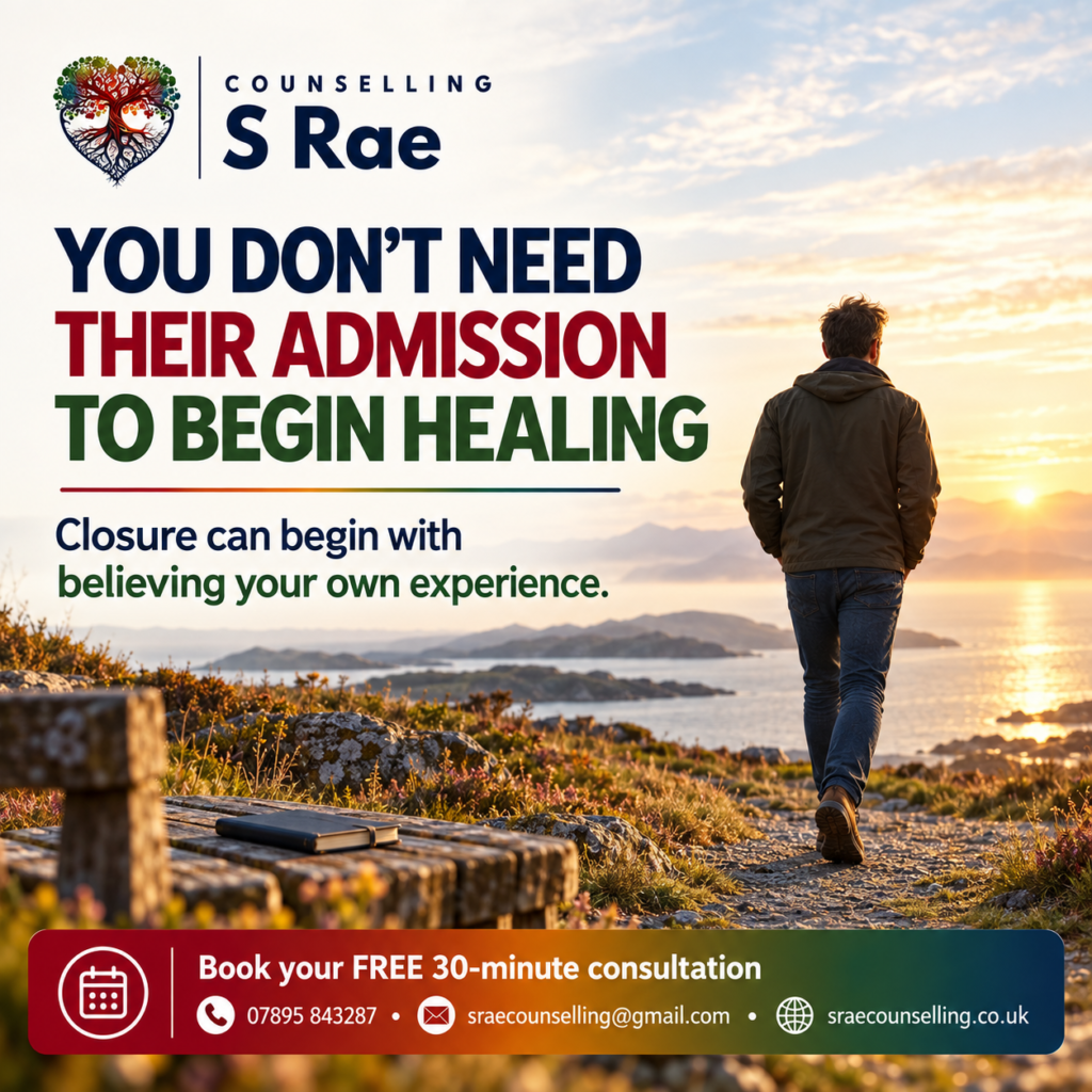 Man walking towards morning light, representing healing after DARVO and rebuilding self-trust.
